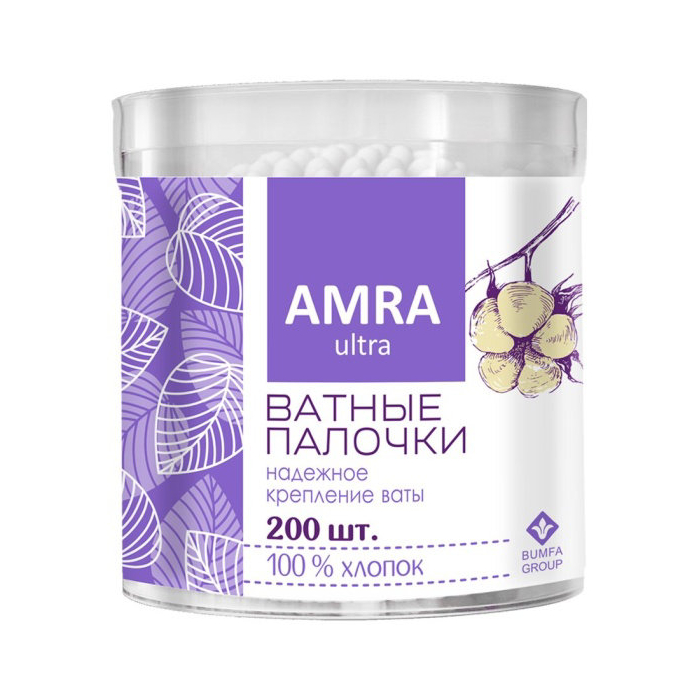 Cotton swabs Amra 200 pcs pet