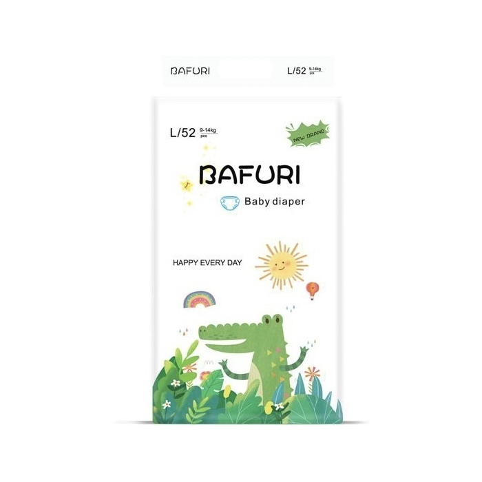 Pañales Bafuri L 52 uds