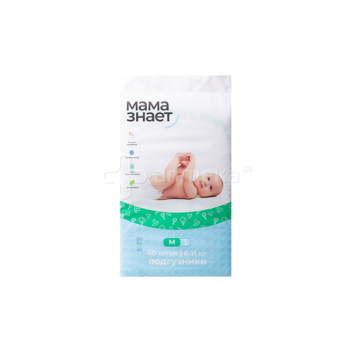 Pañales Mamá sabe M 3 (6-11kg) 60 uds