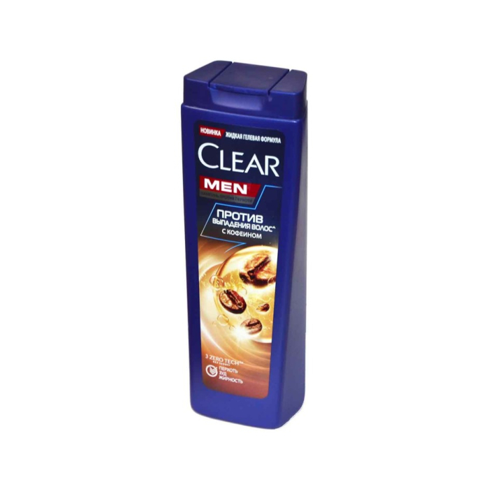 Champú Clear Men contra la caspa y la caída del cabello con cafeína 380 ml