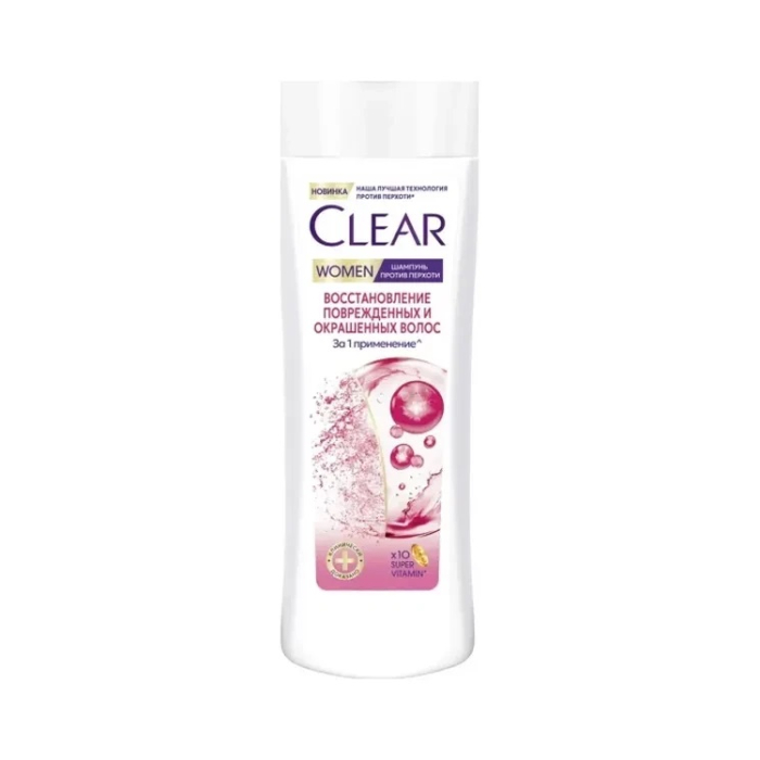 Champú Clear Women Restauración de cabello dañado y teñido 380 ml