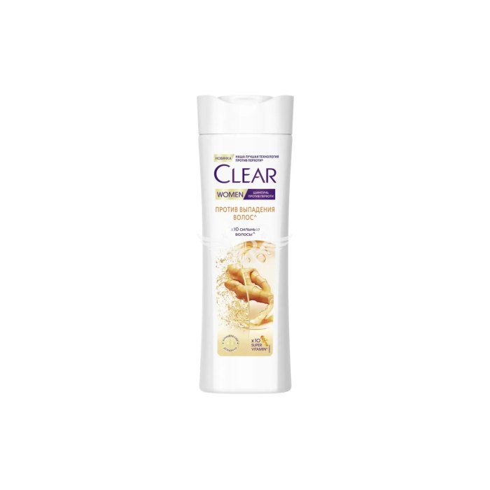 Champú Clear women contra la caída del cabello con extracto de jengibre 380 ml