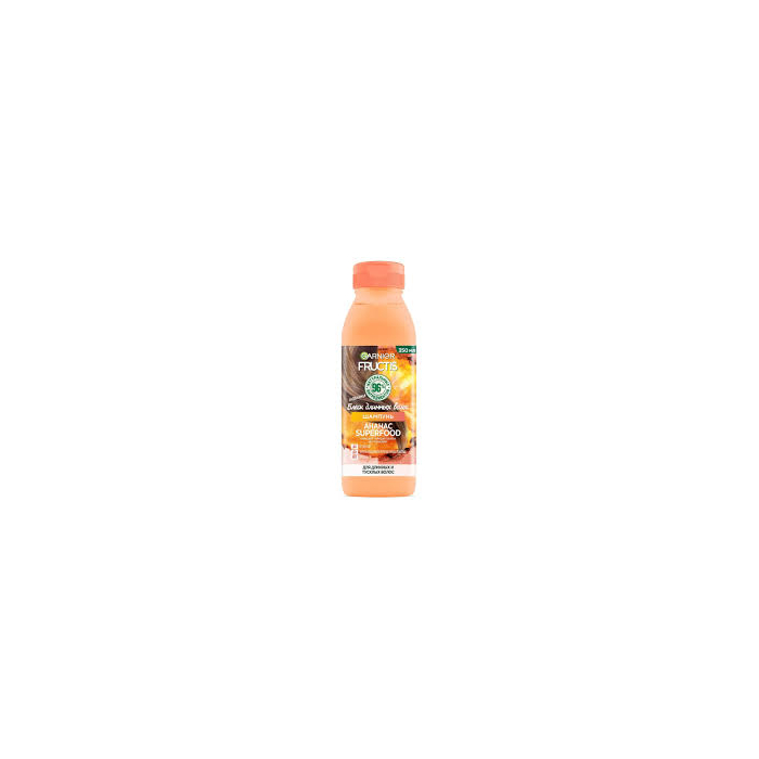Champú Garnier Fructis Superfood piña brillo para cabello largo 350 ml