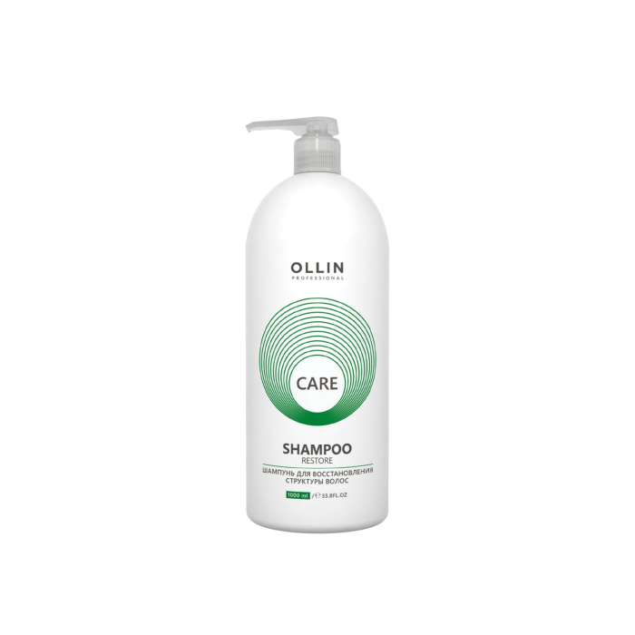 Champú para la restauración de la estructura del cabello Ollin Care Restore Shampoo 1 l
