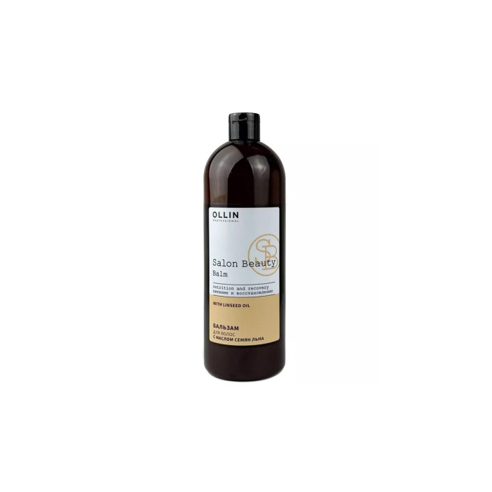 Bálsamo para el cabello Ollin Salon Beauty Con aceite de semillas de lino 1 l