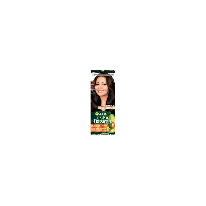Pintura para el cabello Garnier Color Naturals 3 Castaño oscuro