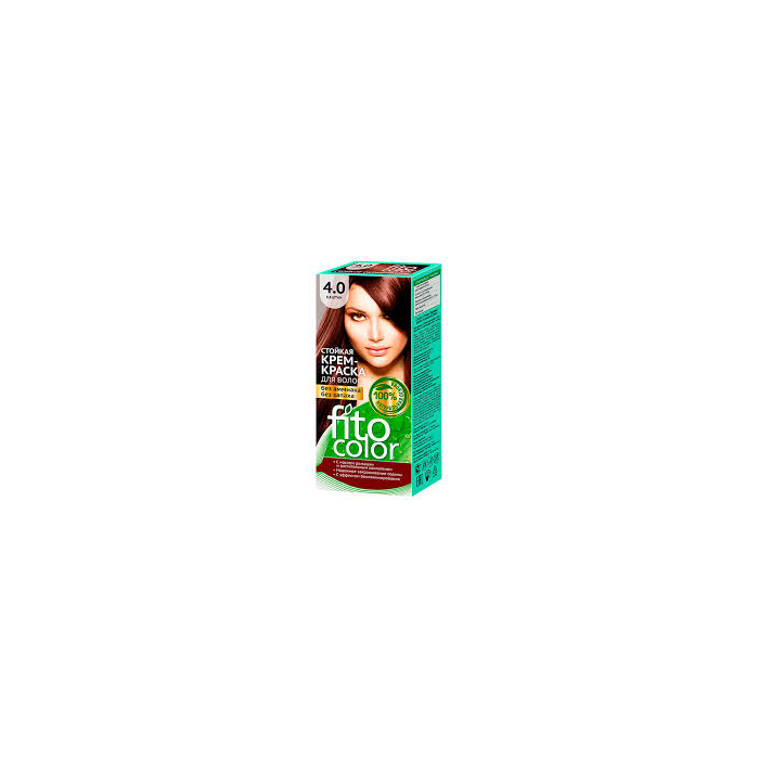 Pintura para el cabello Fito cosmético tono 4.0 castaño
