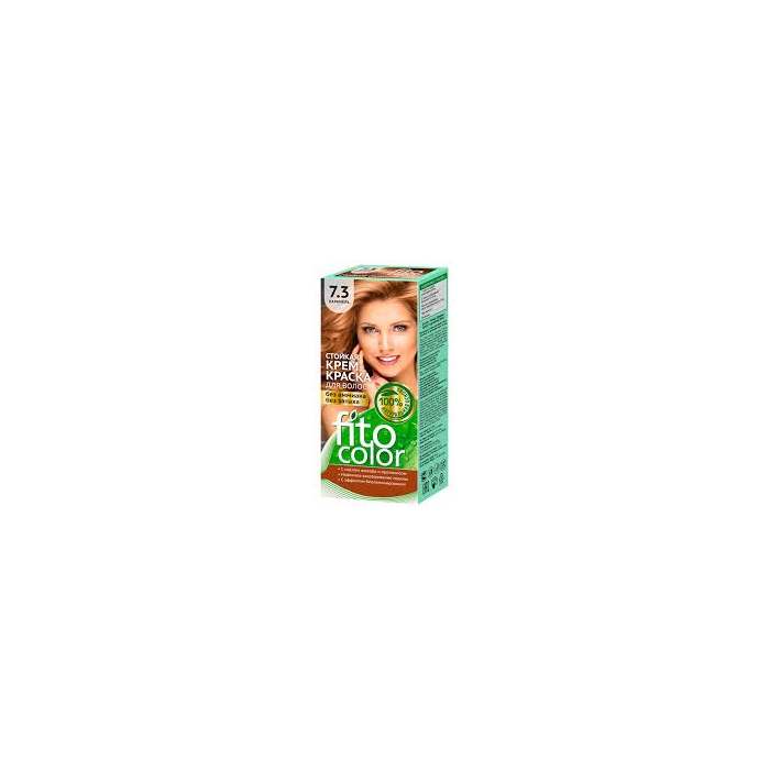 Crema-tinte para el cabello FitoColor tono 7.3 Caramelo