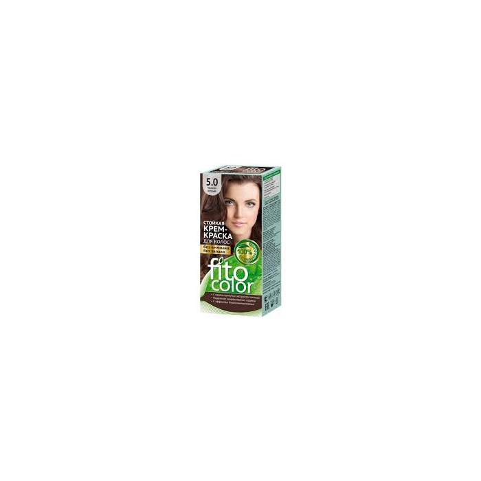 Crema-tinte para el cabello FitoColor tono 5.0 Castaño oscuro