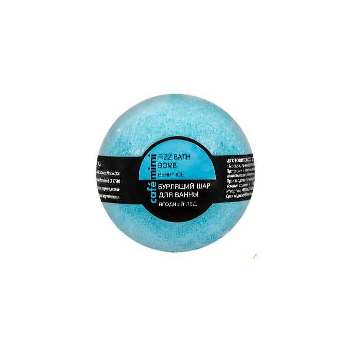 Bomba de baño efervescente Cafe Mimi Hielo de bayas 120 gr