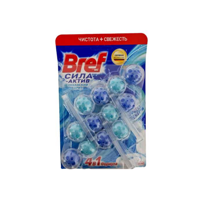 Bloque de inodoro Bref Fuerza Activa brisa oceánica 3*50 gr