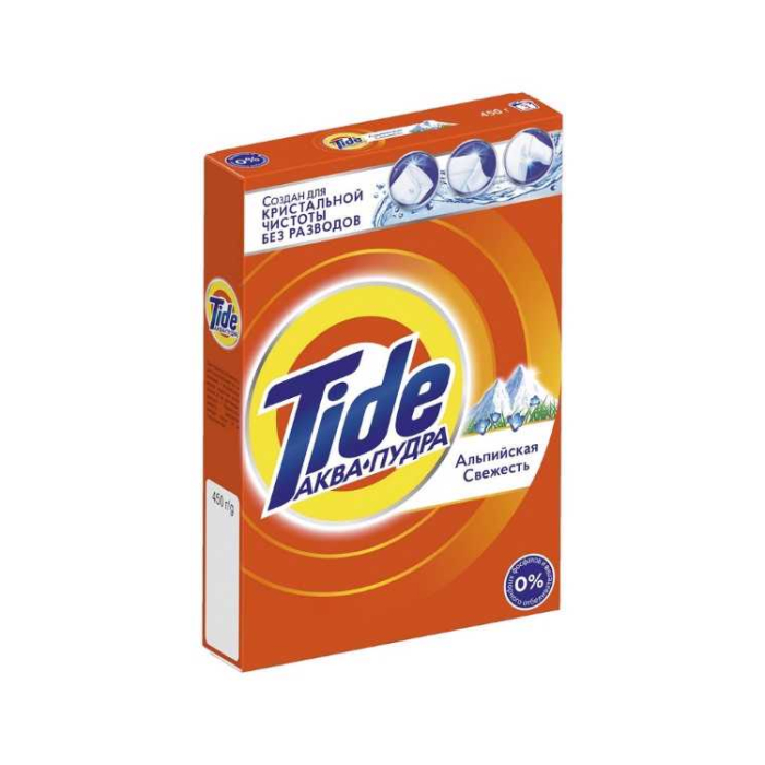 Tide Aqua Powder Laundry Detergent Alpine Freshness 400 g