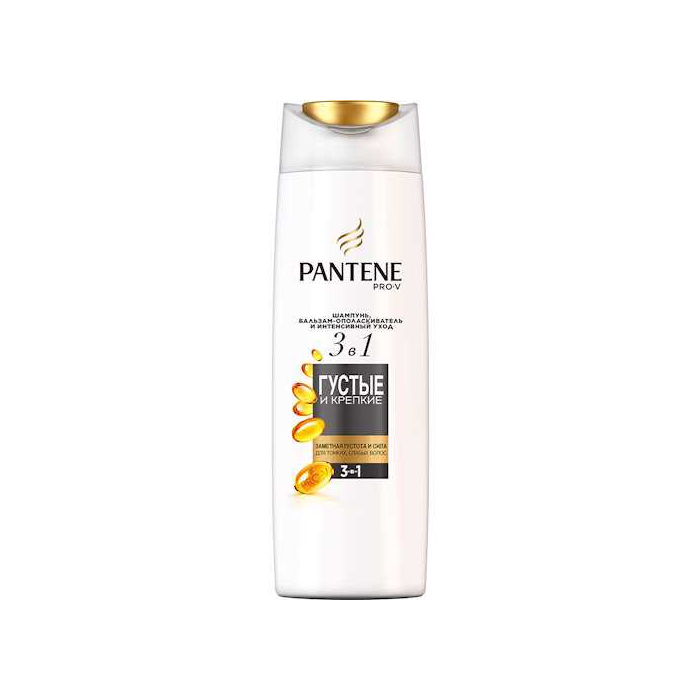 Champú para el cabello Pantene Denso y Fuerte 3 en 1 360 ml