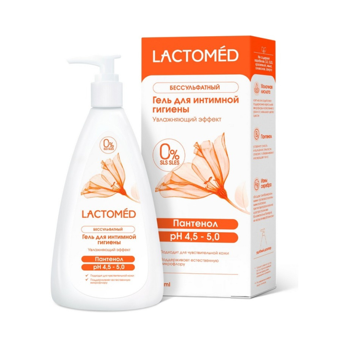 Intimate hygiene gel Lactomed Moisturizing effect 200 ml