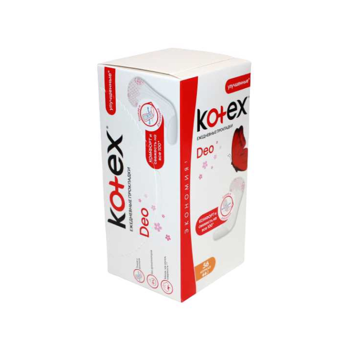 Compresas Kotex Normal Deo diarias 56 uds