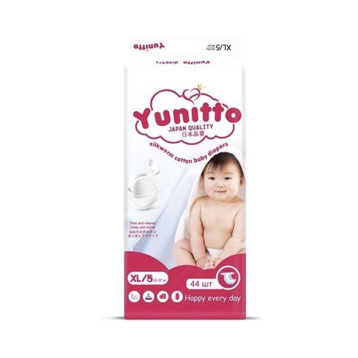 Pañales Yunitto XL 44 uds
