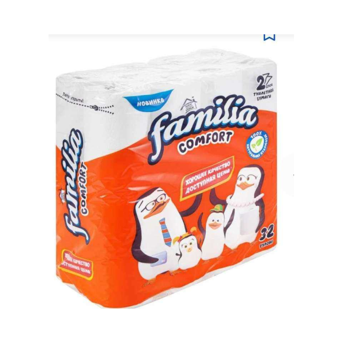 Toilet paper Familia Comfort 2 layers 32 rolls