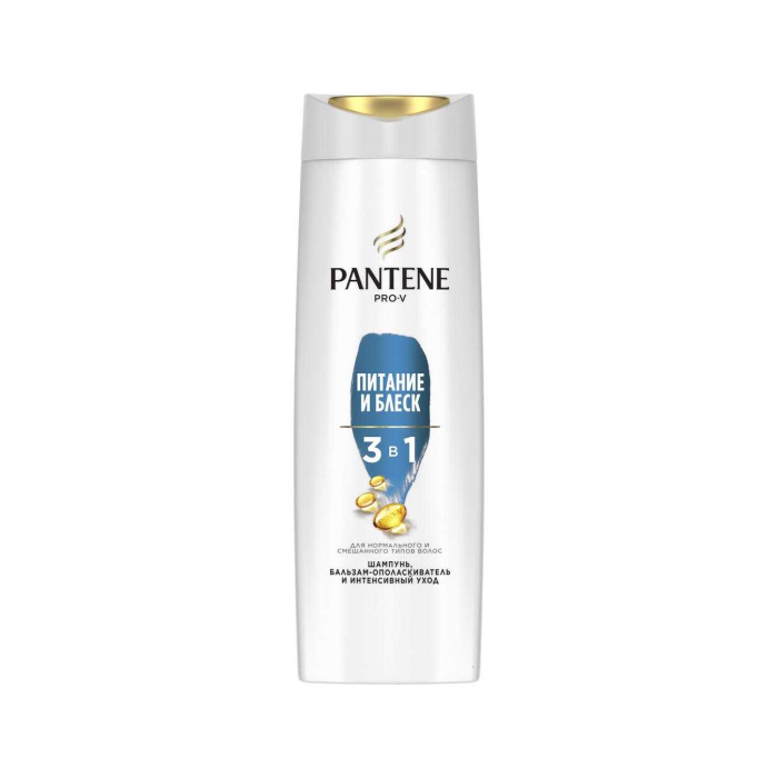 Champú acondicionador enjuague para el cabello Pantene PRO-V 3 en 1 Nutrición y brillo 360 ml