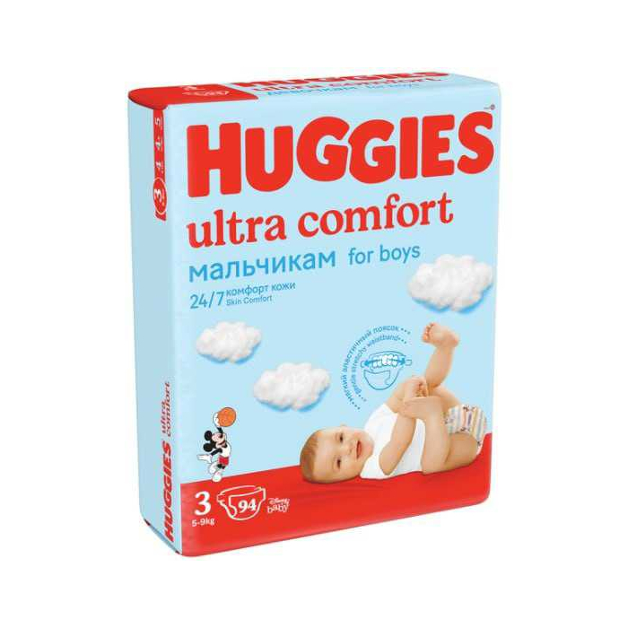Pañales Huggies Ultra Comfort Giga para niños 3 (5-9kg) 94 uds