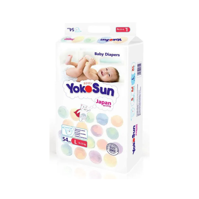 Pañales Yokosun Comfort tamaño L 9-13 kg 54 uds