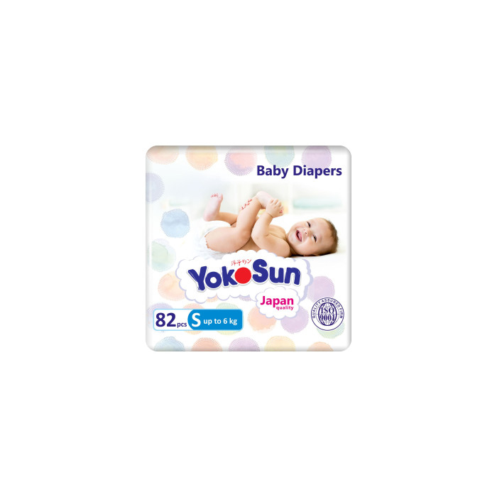 Pañales Yokosun Comfort tamaño S hasta 6 kg 82 uds