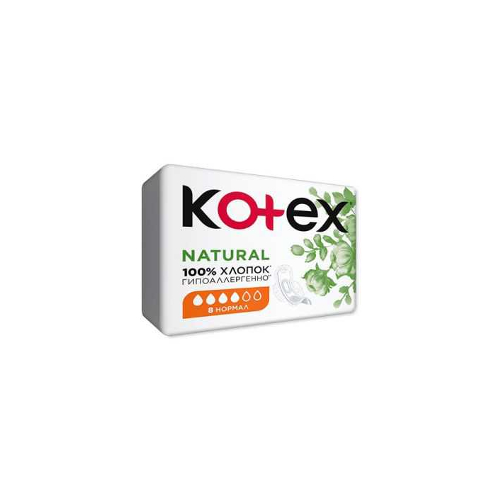 Compresas higiénicas Kotex Natural Normal 8 uds