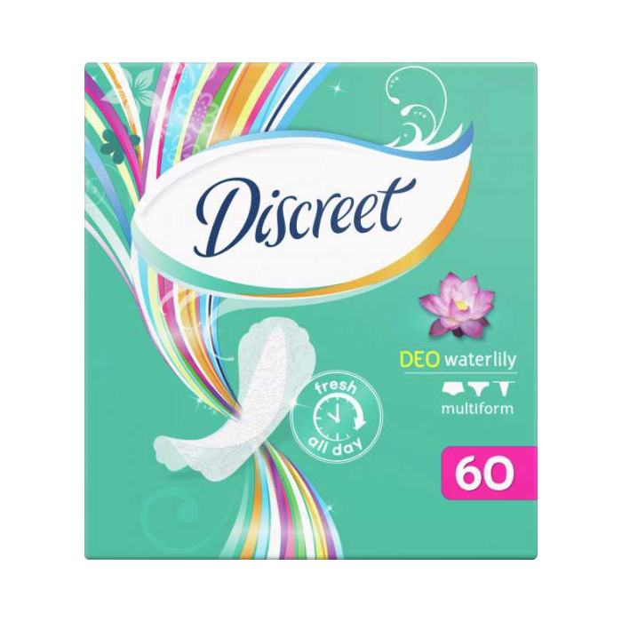 Discreet Deo daily pads water lily 60 pcs