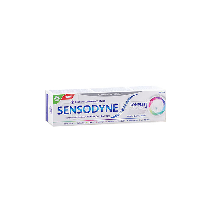 Дандонзӣ Sensodyne 8 дар 1+ Сафедкунӣ Пешрафта 75 мл