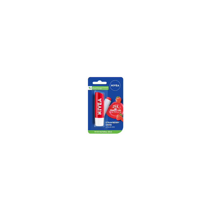 Nivea bálsamo labial brillo de fresa