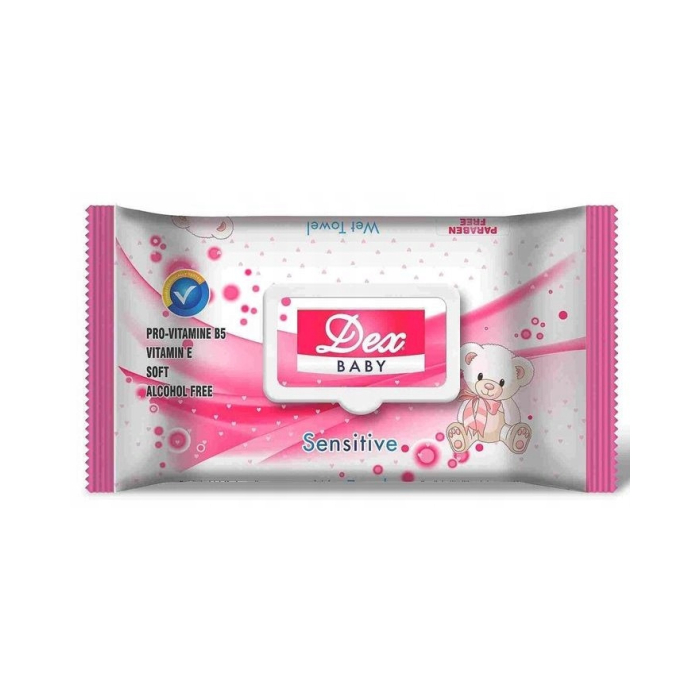 Дастпулҳои намии DEX Baby Sensitive 72 дона