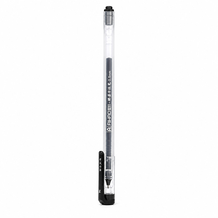 Ручка гелевая 0,5 mm AIHAO 47930 чёрная