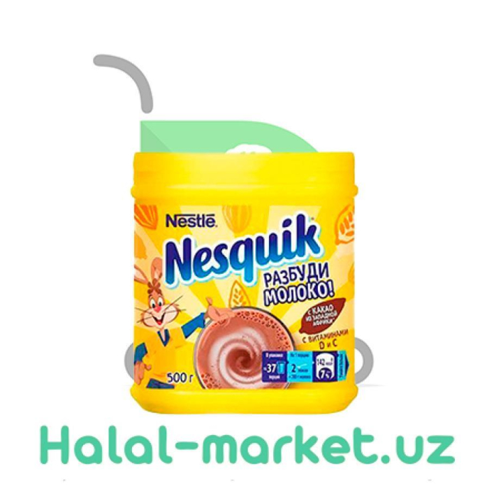 Какао NESQUIK Разбуди Молоко 500гр Пл/б