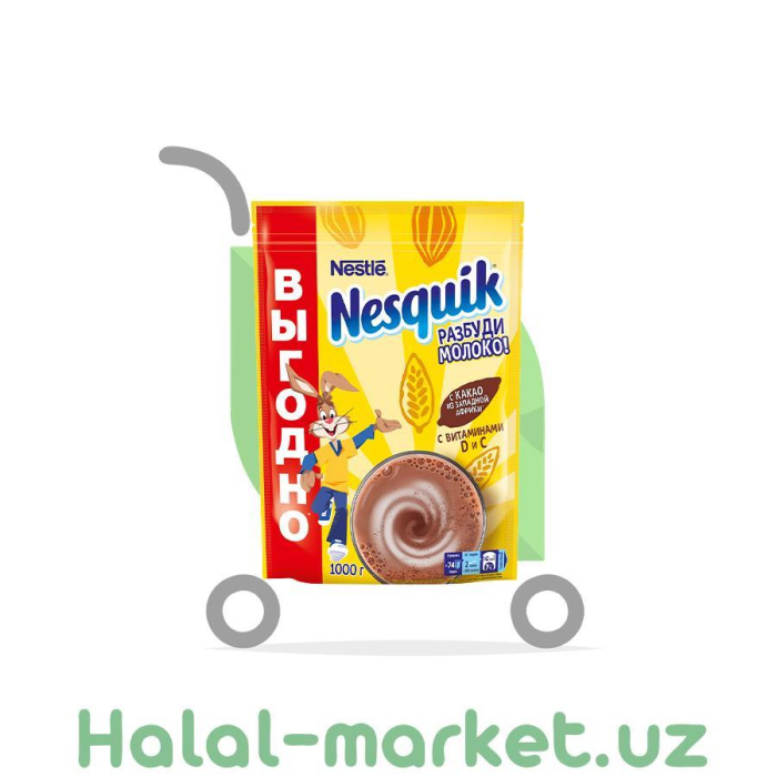 Какао NESQUIK Разбуди Молоко 1000гр М/У