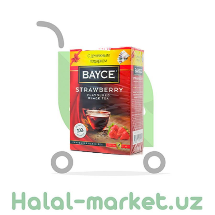 Чай зеленый BAYCE Клубника 100гр