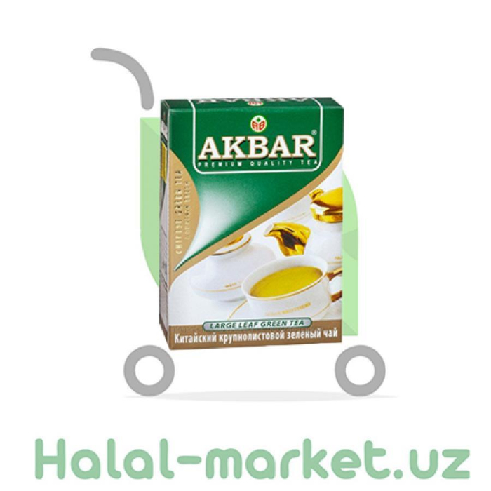 Чай зеленый AKBAR Крупнолистовой 100гр