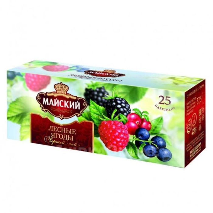 Чай черный Майский Лесные Ягоды 37,5гр