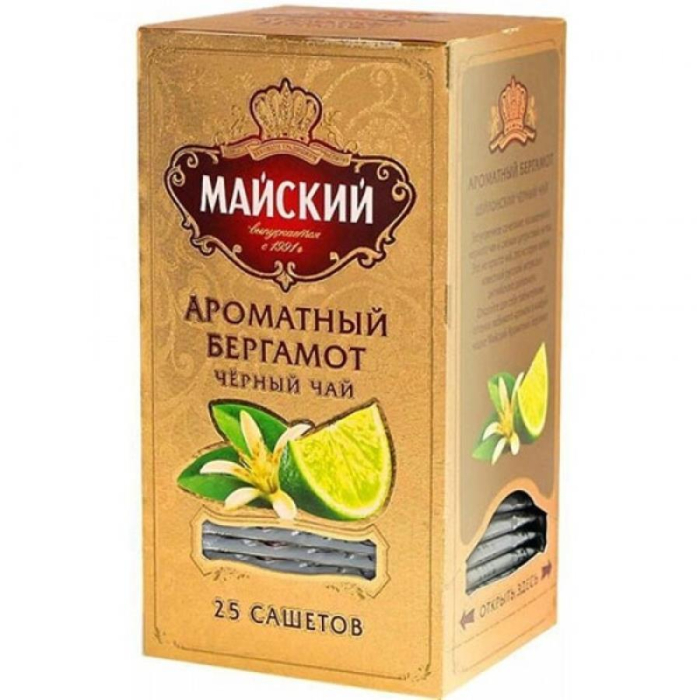 Чай черный Майский Ароматный Бергамот 50гр