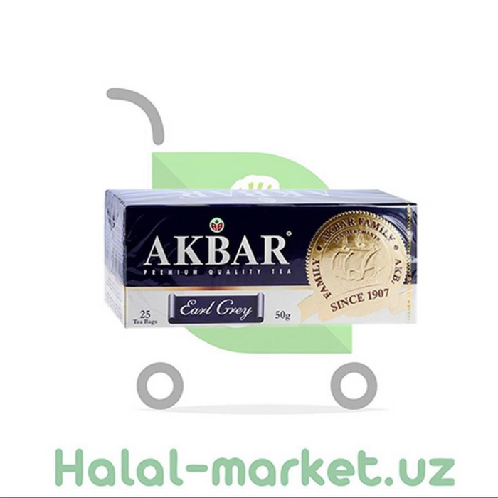 Чай AKBAR EARL ж/б GREY 225г