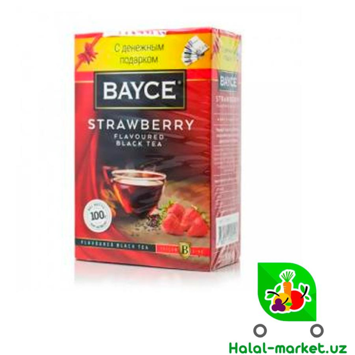 Чай зеленый BAYCE Клубника 80гр
