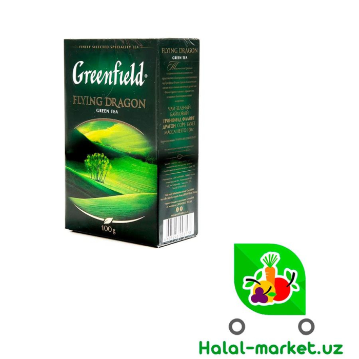 Чай GREENFIELD зел. ДРАГОН листовой 100гр