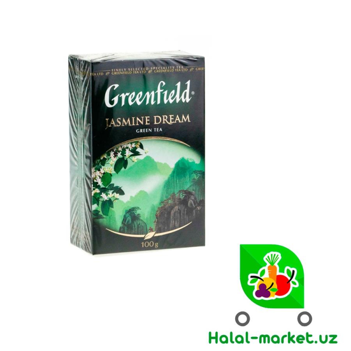 Чай GREENFIELD зел. ЖАСМИН листовой 100гр