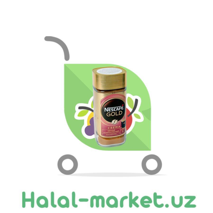 Кофе NESCAFE GOLD Crema 95гр Ст/б