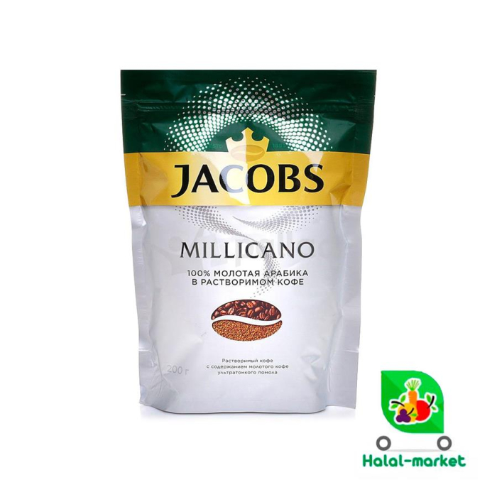 Кофе JACOBS MILLICANO м/у 200гр