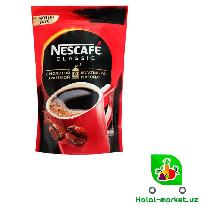 Кофе NESCAFE CLASSIC Молотая Арабика 190гр М/У