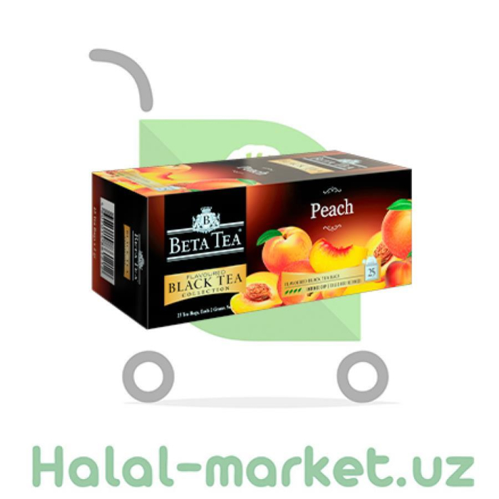 Чай черный BETA TEA Персик 25+5пак
