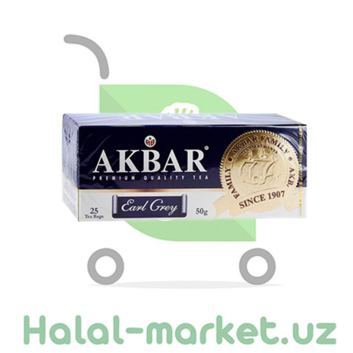 Чай черный AKBAR Earl Grey 25пак