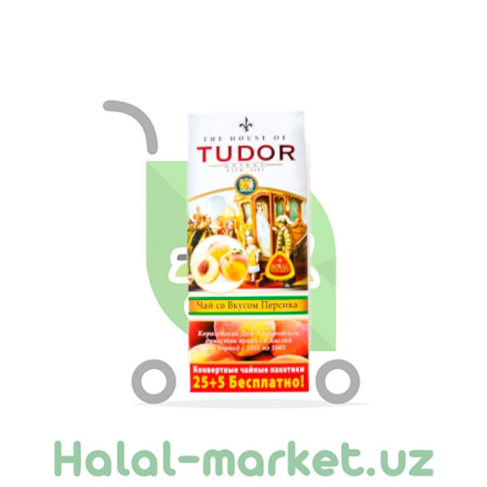 Чай чёрный TUDOR Персик 25+5 bags