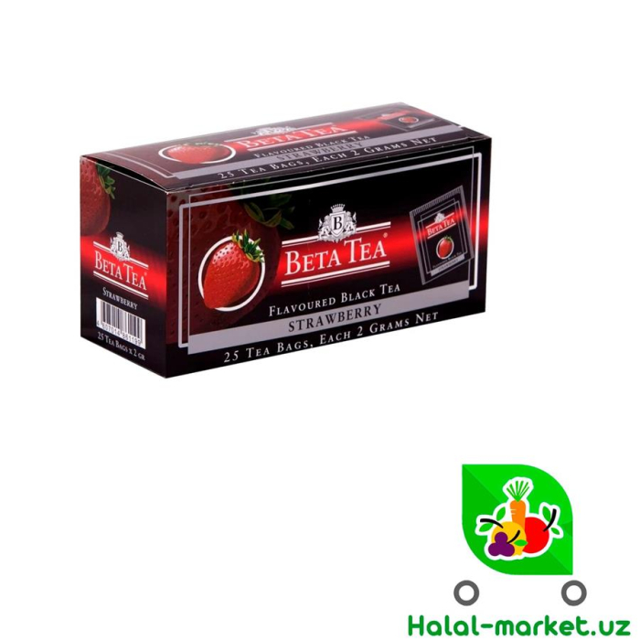 Чай черный BEST TEA Клубника 25пак