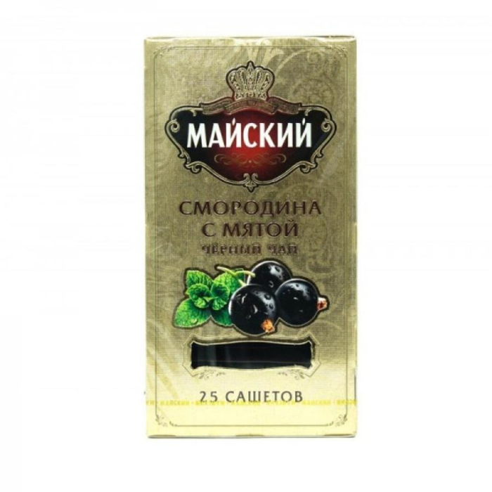 Чай черный Майский Смородина с мятой 50гр
