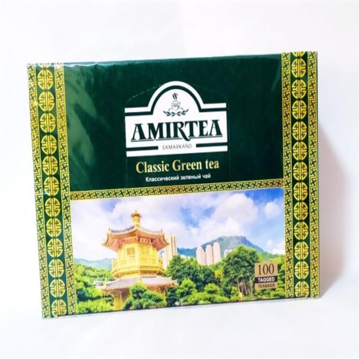 Чай зеленый AMIR пакетики 220гр